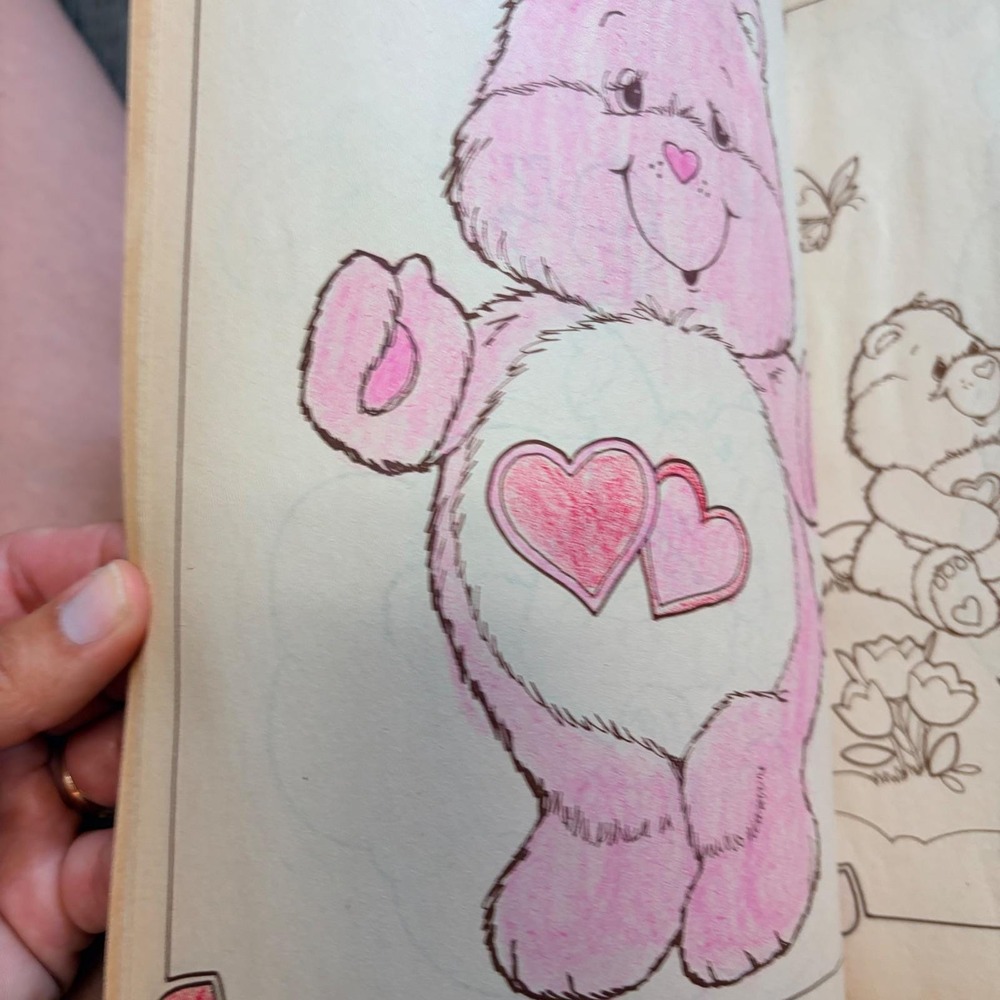 Vintage 1982 Care Bears Coloring Book Kenner Products 18400 Retro 80s Toy - Picture 5 of 9
